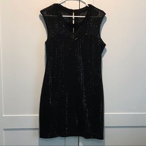 Black sequin dress